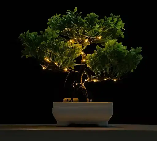 Realistic Artificial Plant with LED Pot