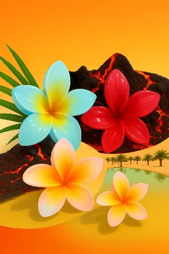 🌸 Bloom Boldly with Our Floral Hair Claw Clips – Pack of 2 Get 1FREE