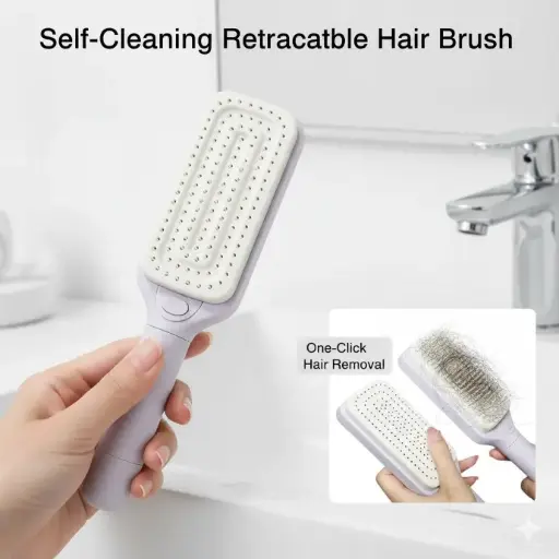 The Hairbrush That Cleans Itself in Just 1 Second!