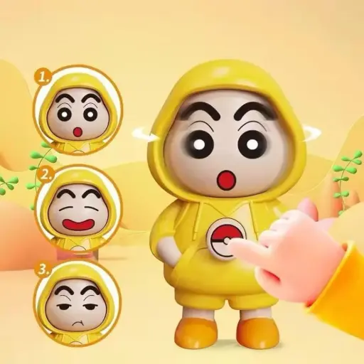 Face-Changing 3D Cartoon Keychain – Butterfly Design
